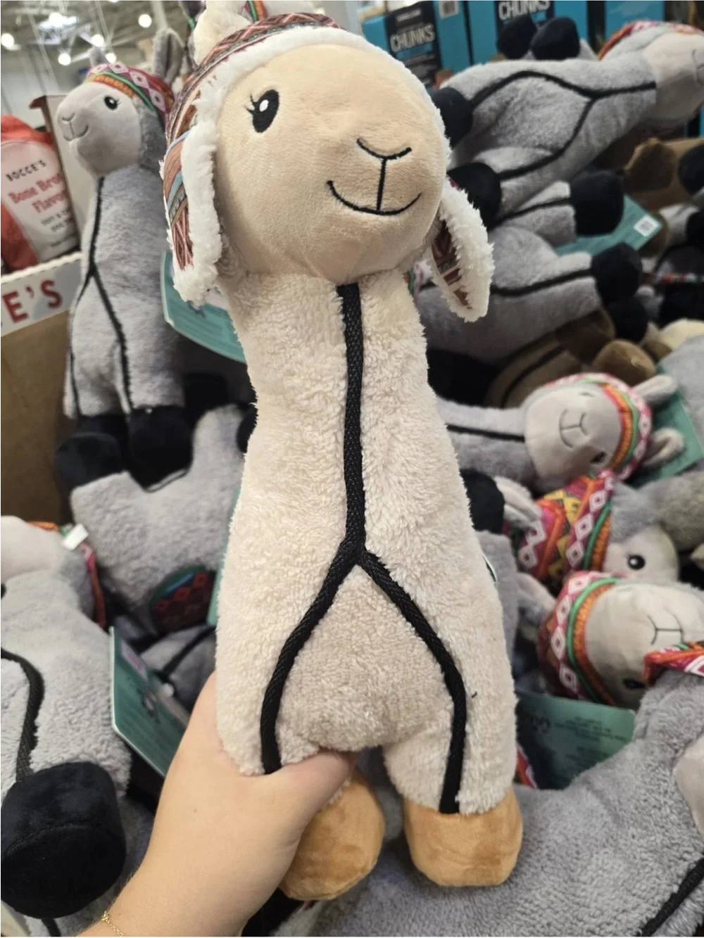 Think Dog Land Of Llamas 19” Plush Squeaky  Toy Pets Dog Chew Toy NEW WITH TAGS